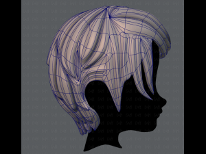 3d hair style for boy v13 3D-Modell