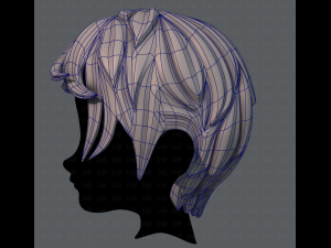 3d hair style for boy v13 3D-Modell