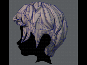 3d hair style for boy v13 3D-Modell