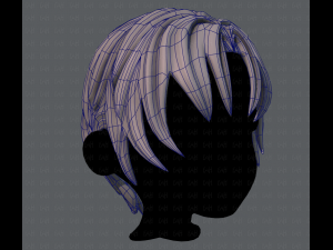 3d hair style for boy v14 3Dモデル