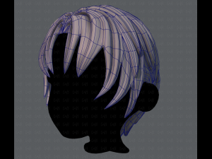 3d hair style for boy v14 3Dモデル