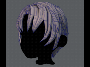 3d hair style for boy v14 3Dモデル