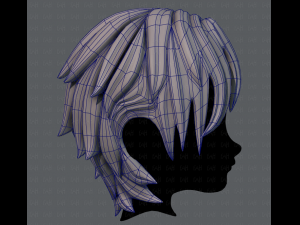 3d hair style for boy v15 3D Model