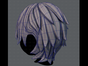 3d hair style for boy v15 3D Model