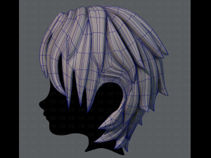 3d hair style for boy v15 3D Model