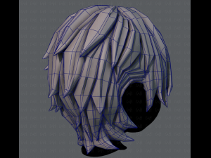 3d hair style for boy v15 3D Model