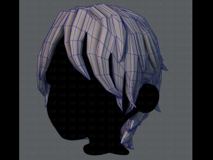 3d hair style for boy v15 3D Model
