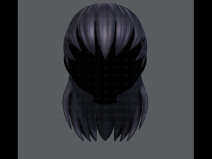 3d hair style for girl v16 Modelo 3D