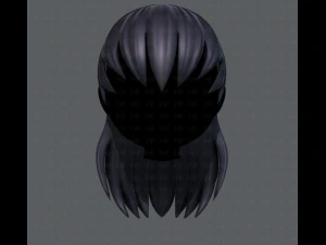 3d hair style for girl v16 3D Model