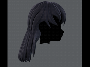 3d hair style for girl v16 Modelo 3D