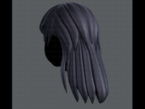 3d hair style for girl v16 Modelo 3D