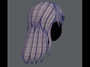3d hair style for girl v16 Modelo 3D