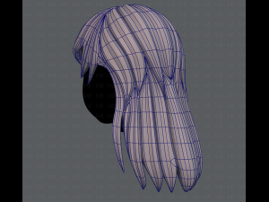 3d hair style for girl v16 Modelo 3D