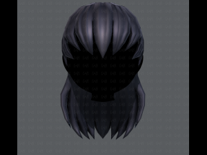 3d hair style for girl v16 Modelo 3D