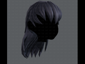 3d hair style for girl v16 Modelo 3D