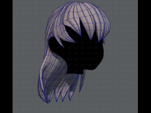 3d hair style for girl v16 Modelo 3D