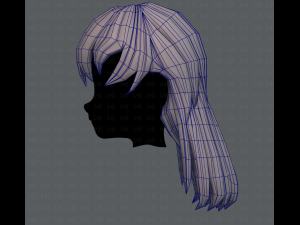 3d hair style for girl v16 Modelo 3D