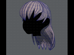 3d hair style for girl v16 Modelo 3D