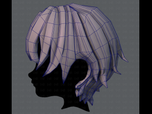 3d hair style for boy v16 3D Model