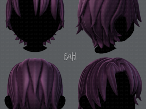 3d hair style for boy v16 3D Model