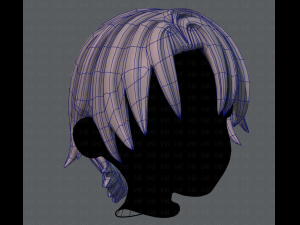 3d hair style for boy v16 3D Model
