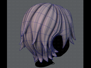 3d hair style for boy v16 3D Model