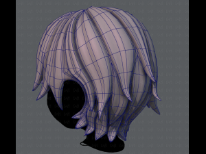 3d hair style for boy v16 3D Model