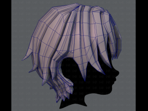 3d hair style for boy v16 3D Model