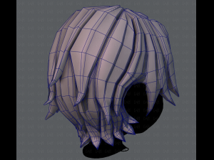 3d hair style for boy v16 3D Model