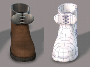 shoes cartoon v02 3D Model