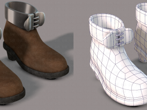 shoes cartoon v02 3D Model