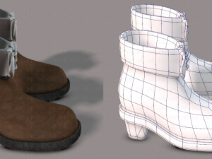 shoes cartoon v02 3D Model
