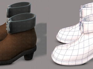 shoes cartoon v02 3D Model