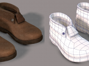 shoes cartoon v02 3D Model