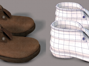 shoes cartoon v02 3D Model