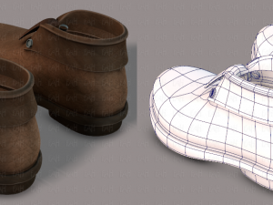 shoes cartoon v02 3D Model