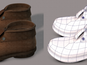 shoes cartoon v02 3D Model