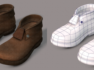 shoes cartoon v02 3D Model