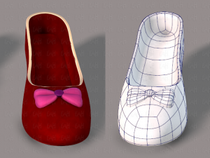 shoes cartoon v02 3D Model