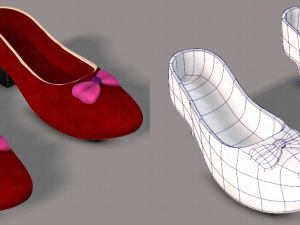 shoes cartoon v02 3D Model