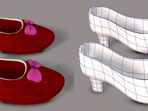 shoes cartoon v02 3D Model