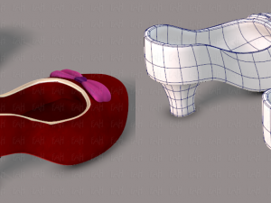 shoes cartoon v02 3D Model