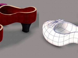 shoes cartoon v02 3D Model