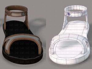 shoes cartoon v02 3D Model