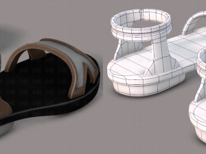 shoes cartoon v02 3D Model