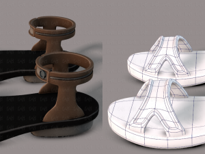 shoes cartoon v02 3D Model