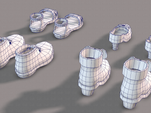 shoes cartoon v02 3D Model
