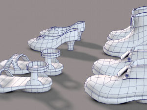shoes cartoon v02 3D Model
