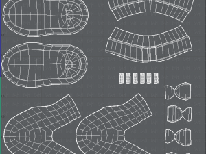 shoes cartoon v02 3D Model
