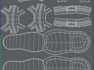 shoes cartoon v02 3D Model
